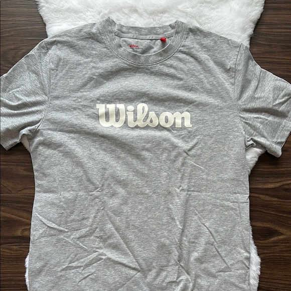 NWOT Men’s Wilson Tennis T-Shirt Grey size Large - Picture 1 of 6